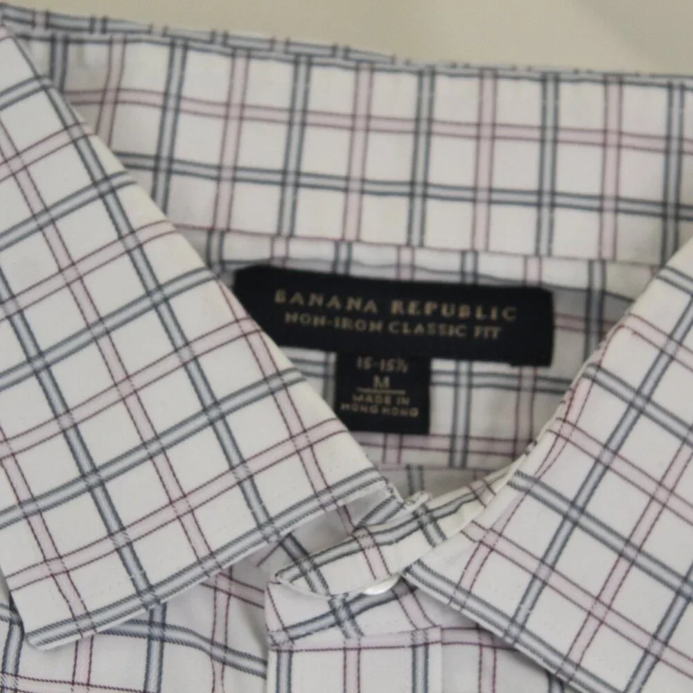 Men’s Banana Republic‎ Classic Fit Non-Iron Check Shirt | Size M (2009)